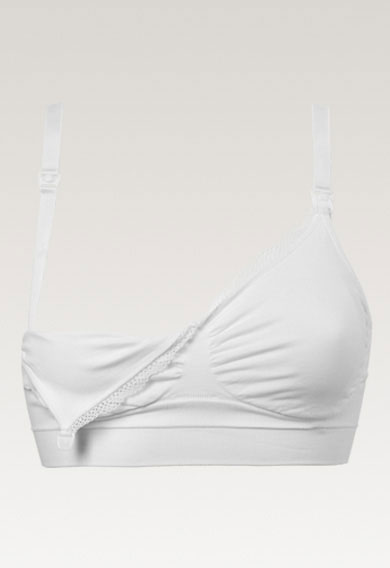 Wireless nursing bra - White gallery