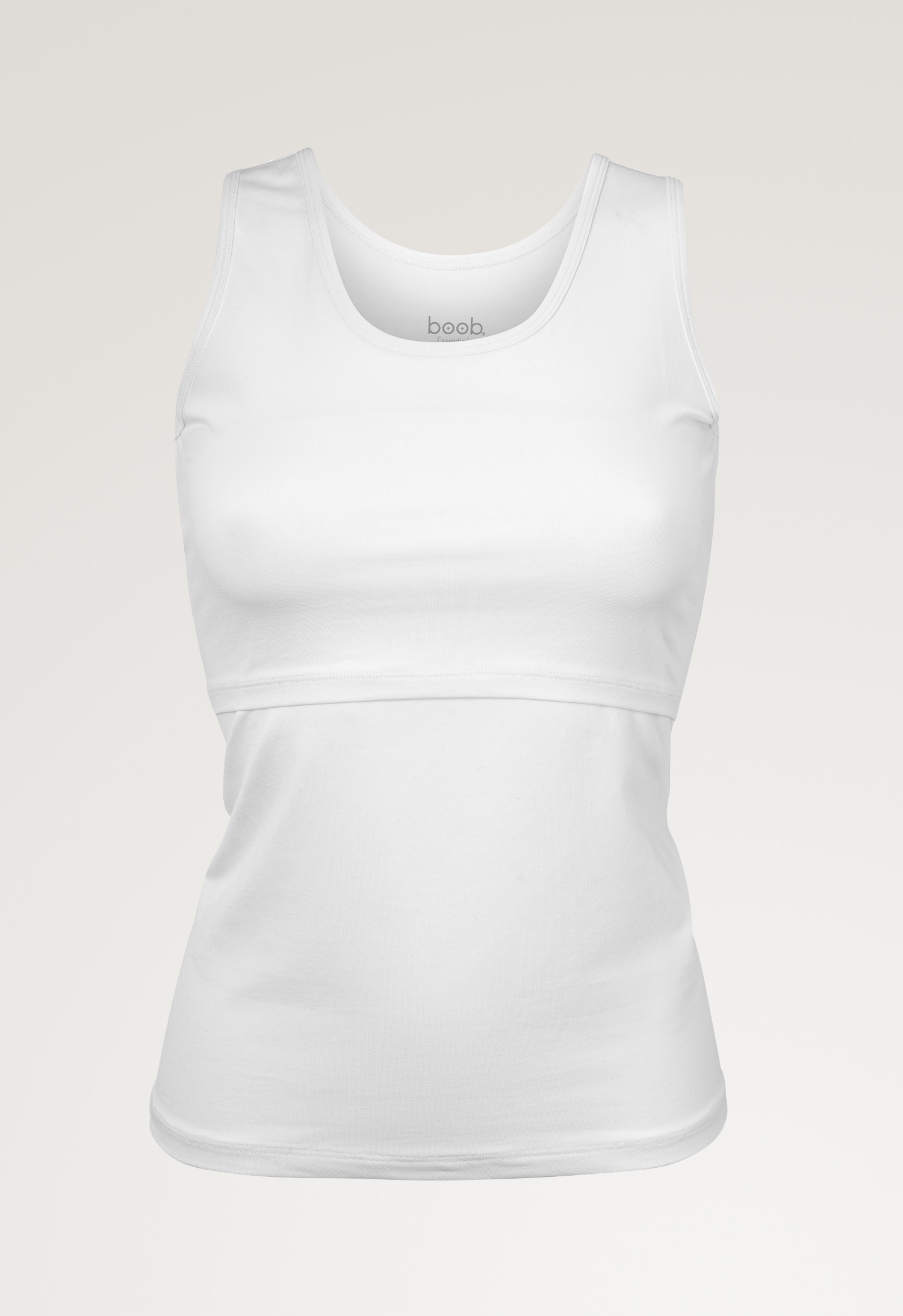 Essential nursing tank top - White gallery