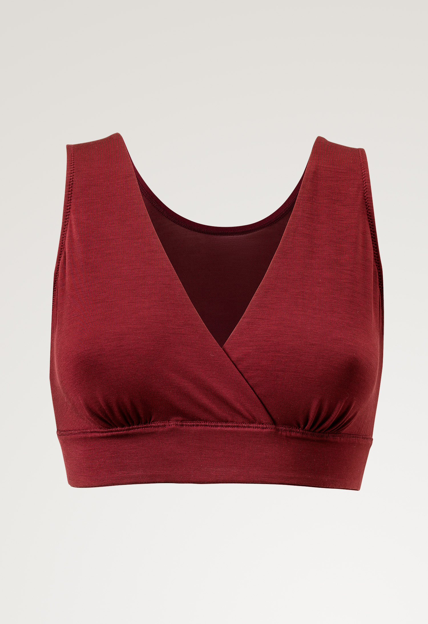 Soft nursing bra 34D - 48DDD-E - Dark red gallery