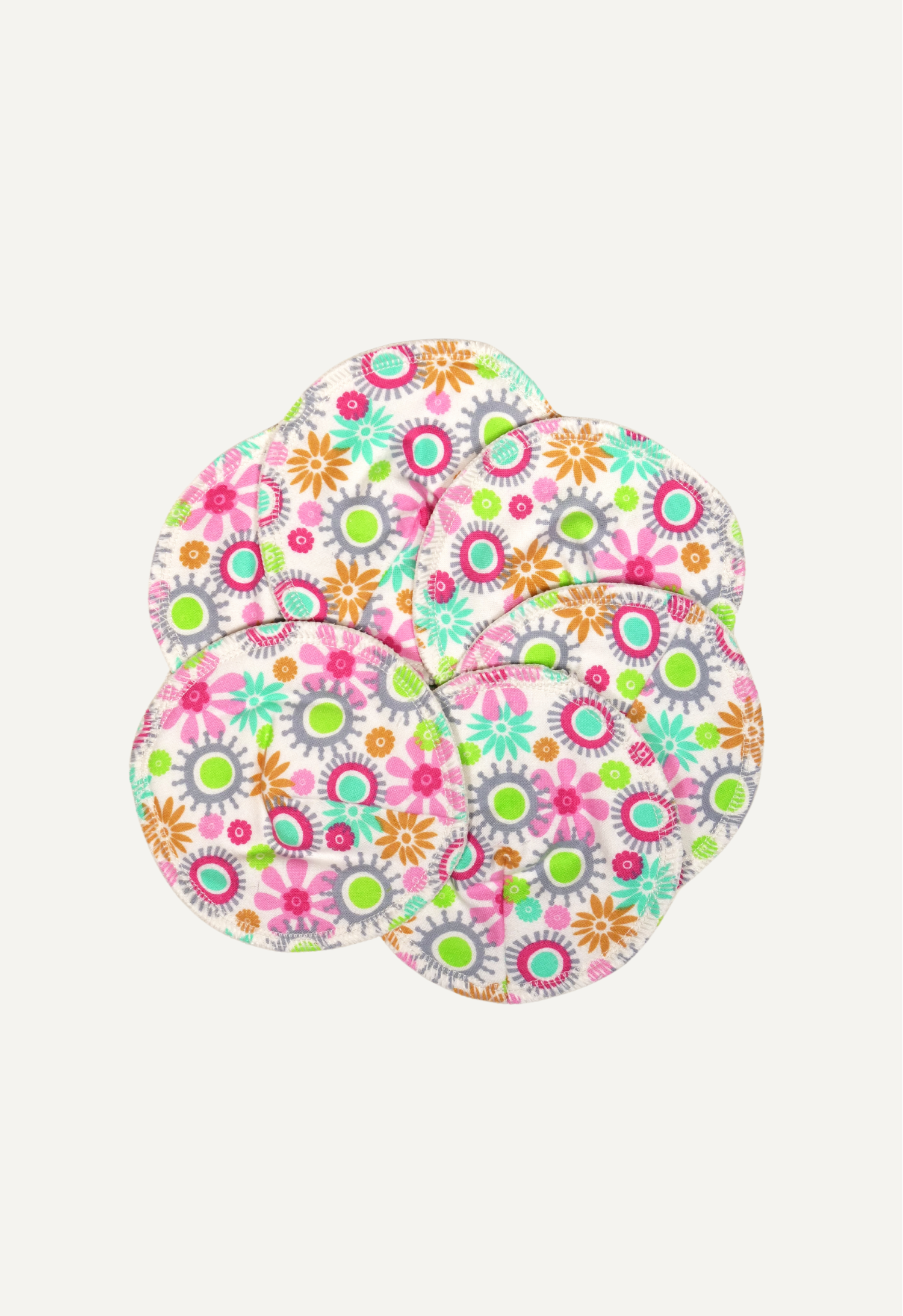 Nursing Pads Organic Cotton - Flowers - 3 pack