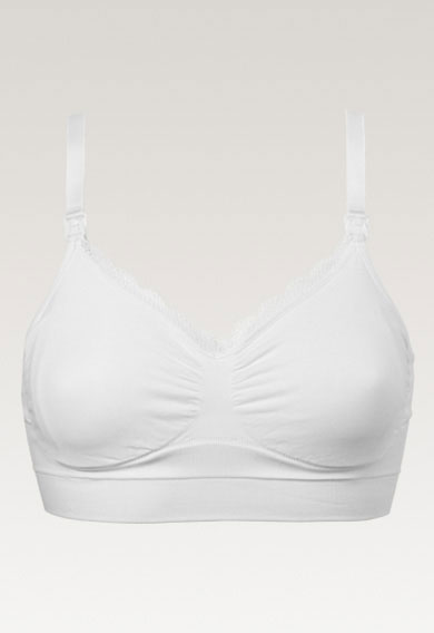 Wireless nursing bra - White gallery